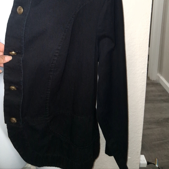 Torrid Black Women's Blazer with Gold Buttons - Picture 10 of 14